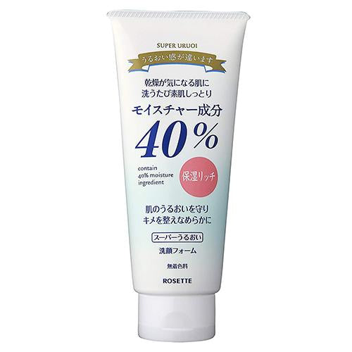 Rosette 40% Super Uruoi Face Wash - 168g - Harajuku Culture Japan - Japanease Products Store Beauty and Stationery