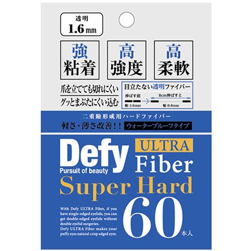 Defy Eyelid Tape Ultra Fiber II Super Hard 1.6 mm - 60pcs - Clear - Harajuku Culture Japan - Japanease Products Store Beauty and Stationery