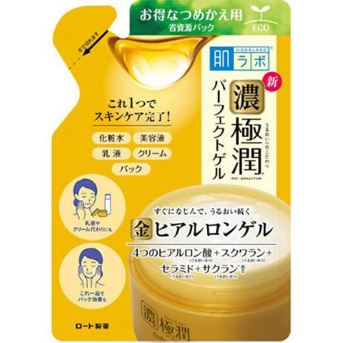 Rohto Hadalabo Thick Gokujun All In One Perfect Gel - 80g - Refill - Harajuku Culture Japan - Japanease Products Store Beauty and Stationery