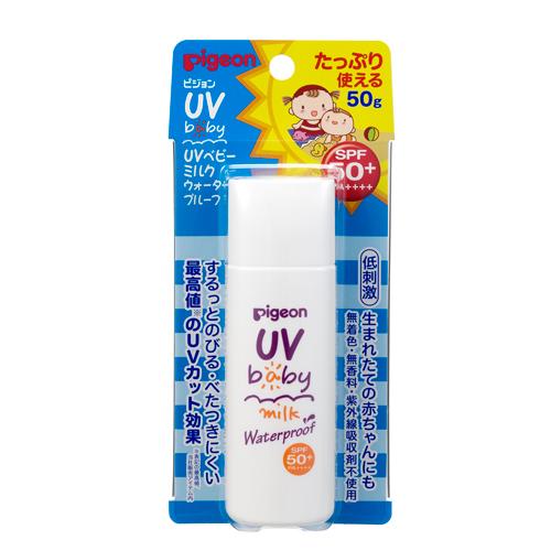 Pigeon Baby UV Milk Waterproof SPF 50 + - 50g - Harajuku Culture Japan - Japanease Products Store Beauty and Stationery