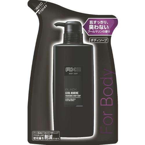 Axe Fragrance Body Soap Black Refill 380g - Cool Marine Sent - Harajuku Culture Japan - Japanease Products Store Beauty and Stationery