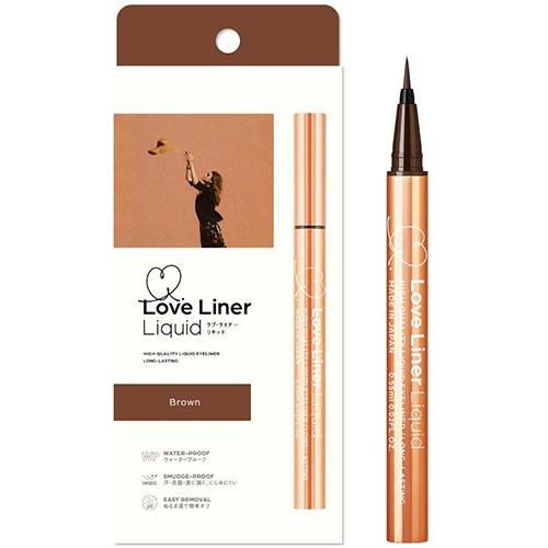 Love Liner Msh Liquid Eyeliner - Brown - Harajuku Culture Japan - Japanease Products Store Beauty and Stationery