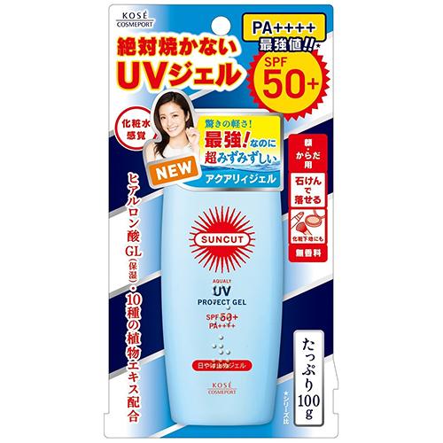 Kose Sunscreen Suncut UV Protect Gel 50 SPF 50 + PA ++++ 100g - Harajuku Culture Japan - Japanease Products Store Beauty and Stationery