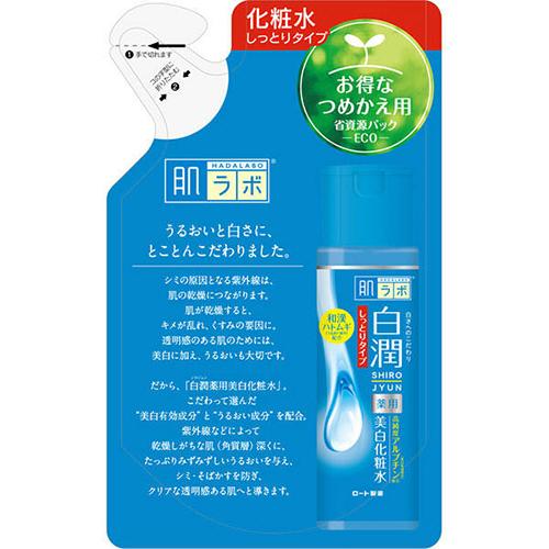 Rohto Hadalabo Shirojun Wakan Hatomugi Essence Moist Whitening Skin  Lotion 170ml - Moist - Refill - Harajuku Culture Japan - Japanease Products Store Beauty and Stationery