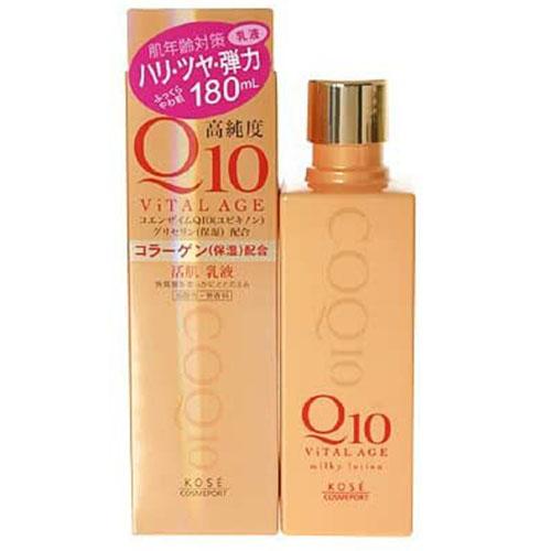 Kose Vital Age Q10 Facial Lotion - 180ml - Harajuku Culture Japan - Japanease Products Store Beauty and Stationery