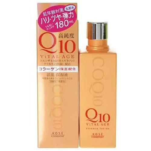 Kose Vital Age Q10 Facial Milky Lotion - 180ml - Harajuku Culture Japan - Japanease Products Store Beauty and Stationery