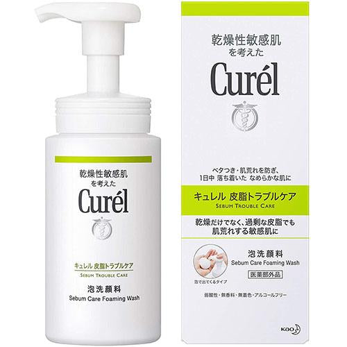 Kao Curel Sebum Trouble Care Foam Cleanser - Harajuku Culture Japan - Japanease Products Store Beauty and Stationery