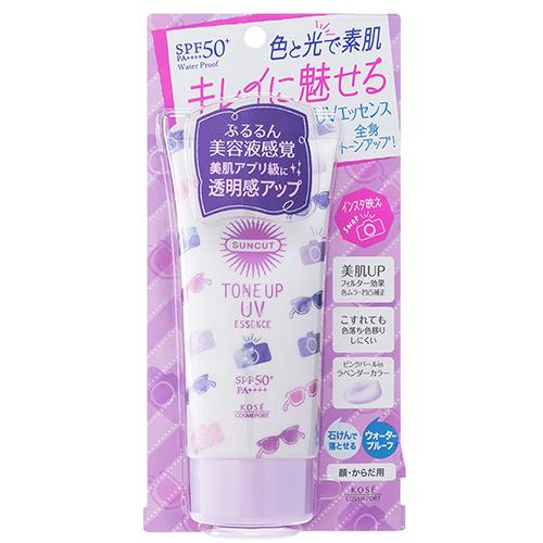 Kose Sunscreen Suncut Tone Up UV Essence SPF 50 + PA ++++ 80g - Harajuku Culture Japan - Japanease Products Store Beauty and Stationery