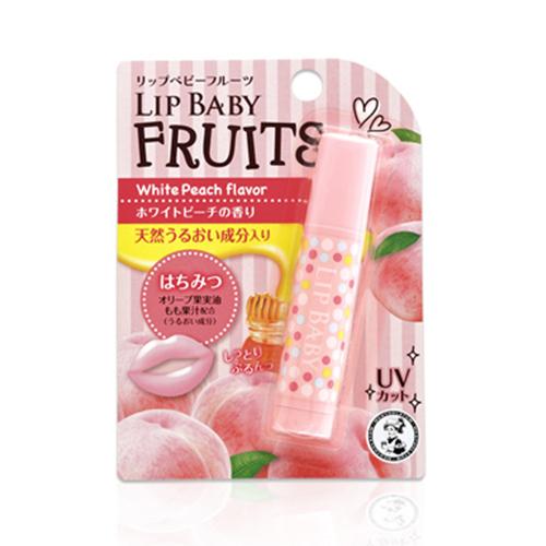 Rohto Mentholatum Lip Baby Fruit 4.5g - White peach scent - Harajuku Culture Japan - Japanease Products Store Beauty and Stationery