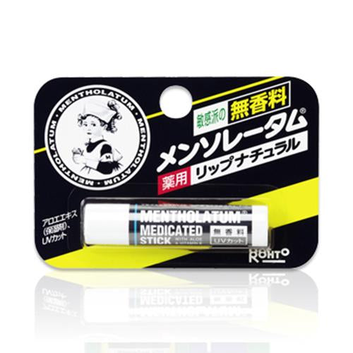 Rohto Mentholatum Medicated Lip Natural 4.5g - Harajuku Culture Japan - Japanease Products Store Beauty and Stationery