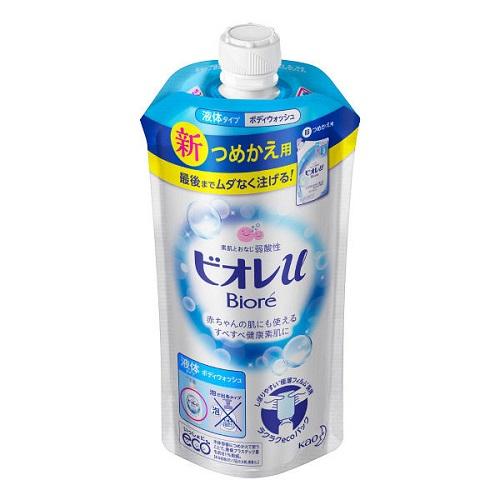 Biore U Body Wash Refill 340ml - Fresh Floral Scent - Harajuku Culture Japan - Japanease Products Store Beauty and Stationery