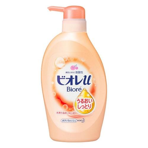 Biore U Body Wash Extra Moisture Pump 480ml - Floral Fruity Scent - Harajuku Culture Japan - Japanease Products Store Beauty and Stationery