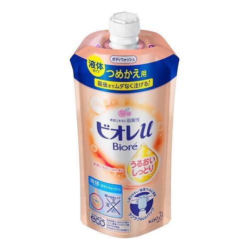 Biore U Body Wash Extra Moisture Refill 340ml - Floral Fruity Scent - Harajuku Culture Japan - Japanease Products Store Beauty and Stationery