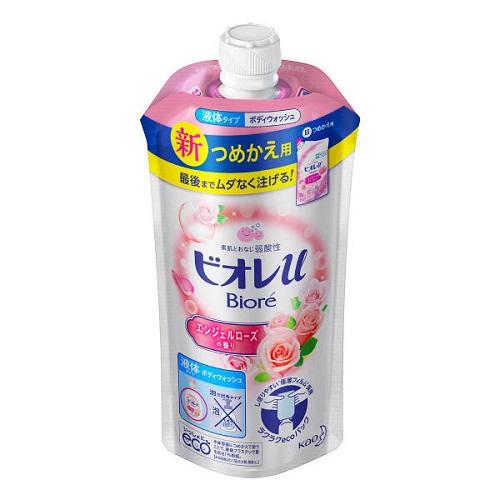 Biore U Body Wash Refill 340ml - Angel Rose Scent - Harajuku Culture Japan - Japanease Products Store Beauty and Stationery