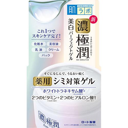 Rohto Hadalabo Gokujun Whitening All In One Perfect Gel - 100g - Harajuku Culture Japan - Japanease Products Store Beauty and Stationery