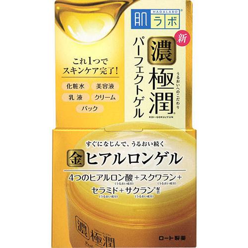 Rohto Hadalabo Thick Gokujun Hyaluronic Acid All In One Perfect Gel - 100g - Harajuku Culture Japan - Japanease Products Store Beauty and Stationery