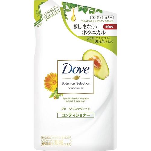 Dove Botanical Selection Damage Protection Conditioner Refill 350g - Harajuku Culture Japan - Japanease Products Store Beauty and Stationery