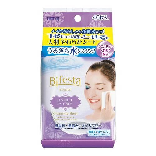 Bifesta Water Cleansing Sheet - Enrich- 1box for 46pcs - Harajuku Culture Japan - Japanease Products Store Beauty and Stationery