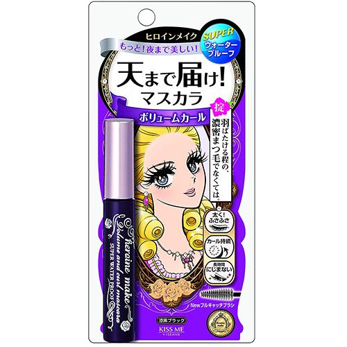 KissMe Isehan Heroine Make Volume & Curl Mascara Super Water Proof - Harajuku Culture Japan - Japanease Products Store Beauty and Stationery