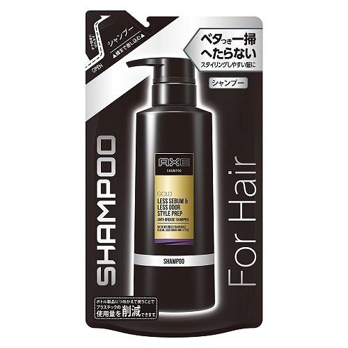 Axe Gold Less Sebum & Less Odor Style Prep Anti Grease Shampoo Refill 280g - Harajuku Culture Japan - Japanease Products Store Beauty and Stationery