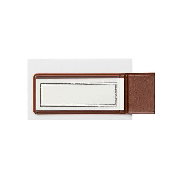 Midori Traveler's Note Book Regular Size Refill 024 - Pen Holder Sticker - Brown - Harajuku Culture Japan - Japanease Products Store Beauty and Stationery