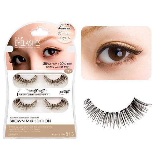D-UP False Eyelashes Brown Mix - Girly Eyes 915 - Harajuku Culture Japan - Japanease Products Store Beauty and Stationery