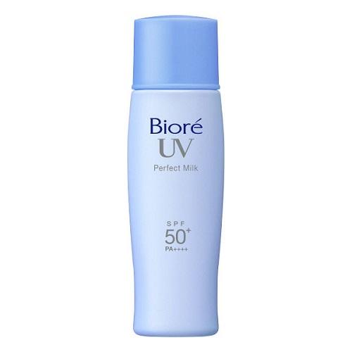 Biore Sarasara UV Perfect Milk Waterproof Sunscreen 40ml SPF50+ Pa+++ for Face and Body - Harajuku Culture Japan - Japanease Products Store Beauty and Stationery