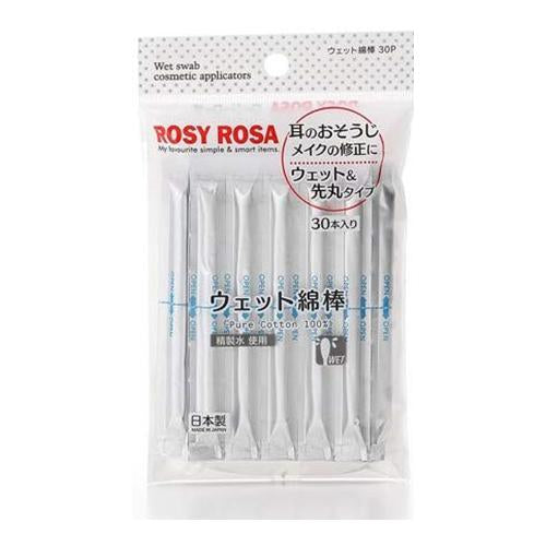 Rosy Rosa Wet Cotton Swab - 30P - Harajuku Culture Japan - Japanease Products Store Beauty and Stationery