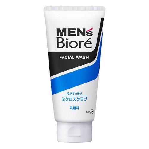 Biore Mens Facial Wash Micro Scrub 130g - Harajuku Culture Japan - Japanease Products Store Beauty and Stationery