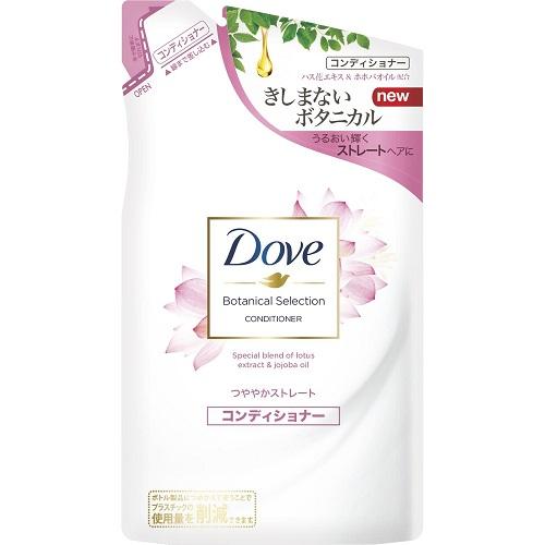 Dove Botanical Selection Glossy Straight Conditioner Refill 350g - Harajuku Culture Japan - Japanease Products Store Beauty and Stationery