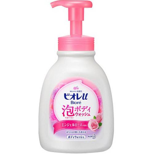 Biore U Bubble Body Wash 600ml - Angel Rose Scent - Harajuku Culture Japan - Japanease Products Store Beauty and Stationery