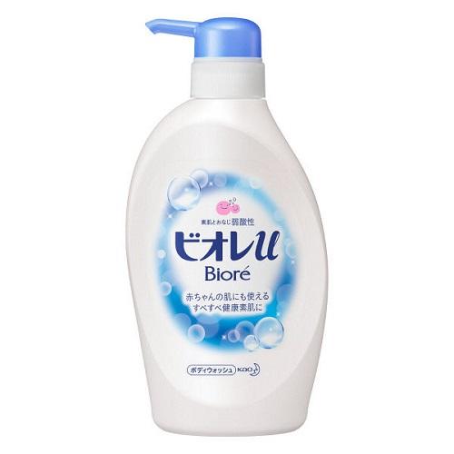 Biore U Body Wash Pump 480ml - Fresh Floral Scent - Harajuku Culture Japan - Japanease Products Store Beauty and Stationery