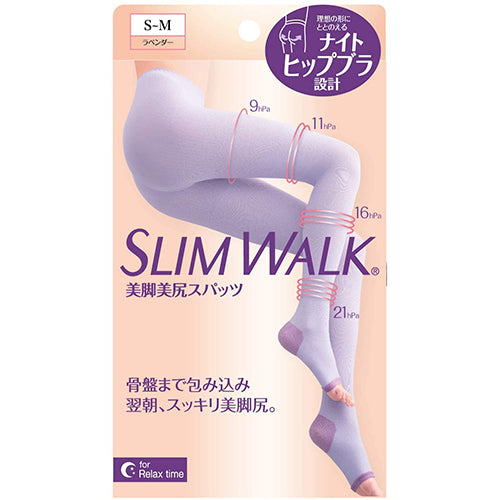 Slim Walk Japan Wearing Slimming Socks - Lavender - S-M Size