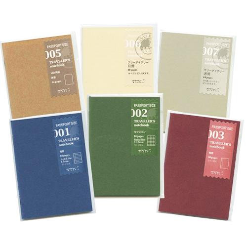 Midori Traveler's Note Book Passport Size Refill 009 - Kraft Paper Notebook - Harajuku Culture Japan - Japanease Products Store Beauty and Stationery